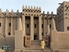 Zajímavé hlinné stavby v Mali. Djenne.