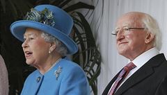 Irsk prezident Higgins zahjil historickou nvtvu Britnie