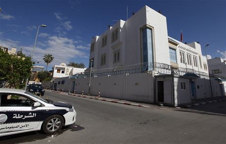 Tuniská ambasáda v libyjském Tripolisu.