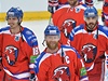 Hrái Lva, v ele s kapitánem Jiím Novotným, slaví postup do finále KHL