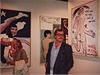Jií Naeradský na své výstav, Staromstská radnice, 1990