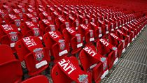 Na počest obětí v Hillsborough, kde přišlo o život 96 fanoušků Liverpoolu, nechali domácí organizátoři při utkání s City stejný počet prázdných sedadel, na které položili šály.