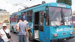 Na Krymu stle jezd nejdel trolejbusov linka na svt 