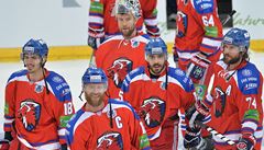 Hrái Lva, v ele s kapitánem Jiím Novotným, slaví postup do finále KHL