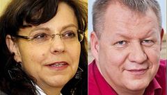Ministi Sobotkovy vlády: Svatopluk Nmeek, Marcel Chládek a Michaela Marksová Tominová