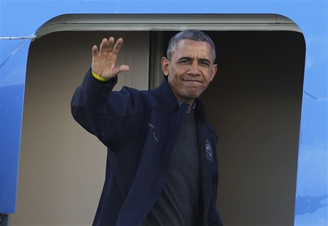 Americký prezident Barack Obama odlétá na turné po východní Asii.