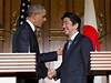 Americký prezident Barack Obama a japonský premiér inzó Abe.