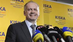 Vítěz prezidentských voleb na Slovensku Andrej Kiska.