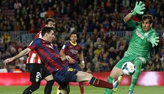 Lionel Messi v utkání proti Bilbau