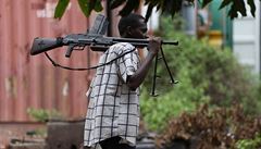 Voják milicí Séléka.