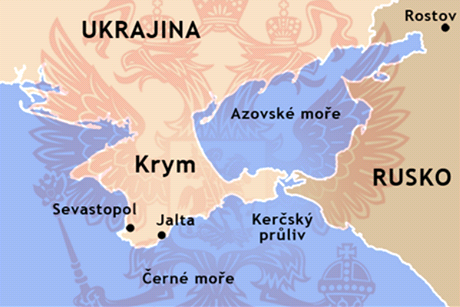 Krym, mapa