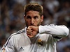 Radující se Sergio Ramos z Realu Madrid.
