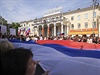 Oslavy Dne vítzství (neboli konce druhé svtové války) v krymském pístavu...