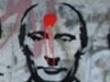 Graffiti Putina v praském Braníku.
