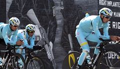 Cyklisté z týmu Astana.