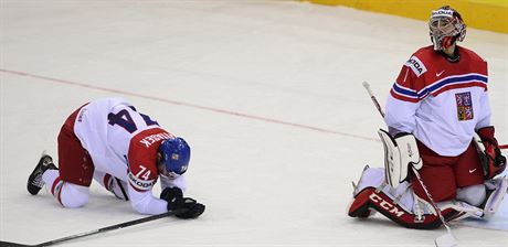 Utkání skupiny A na mistrovství svta v hokeji R - Kanada 12. kvtna v Minsku....