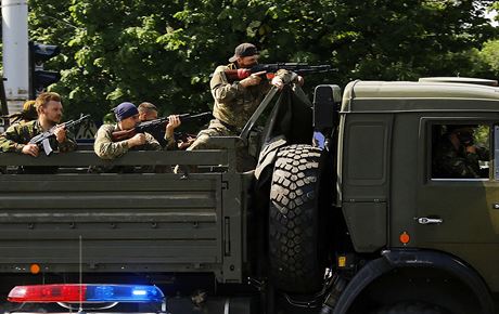 Prorutí separatisté v Doncku (ilustraní fotografie).