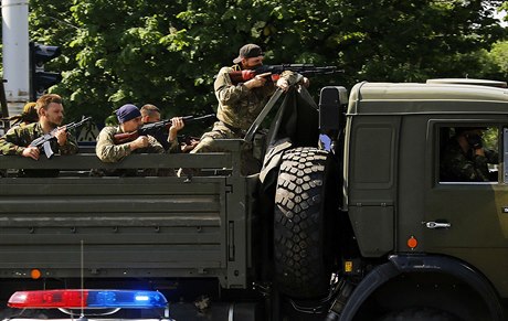 Prorutí separatisté v Doncku (ilustraní fotografie).