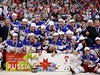 Hokejisté Ruska slaví zisk poháru pro mistra svta.
