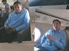 Dalí úastníci 'zájezdu' na palub letounu Gulfstream 550. Mu vpravo dole je...
