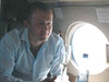 Tehdejí éf EZu Martin Roman na palub letadla Gulfstream 550. Cestu si prý...