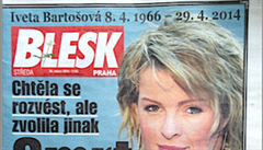 Sebevrada Ivety Bartoové v bulvárních médiích.