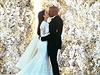 Slavná svatební fotografie Kim Kardashian