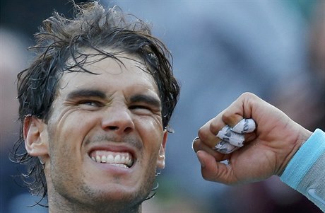 Radující se Rafael Nadal.