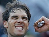 Radující se Rafael Nadal.