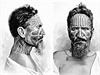Poslední typicky tetovaný Rapanujan: Juan Tepano. Rytina z doby kolem roku...
