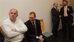 Miroslav Pelta (vlevo) a ��f Sparty Daniel K�etinsk�.