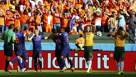 Australané nemohou uvit ztráty vedení v zápase s Nizozemskem.