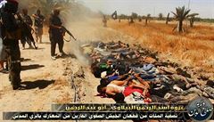 V první polovin ervna postíleli dihádisté desítky zajatých iráckých voják....