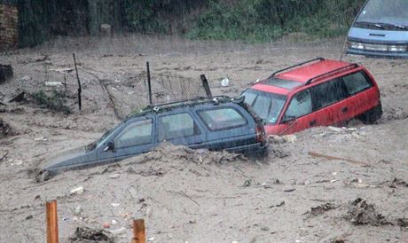 Povodn ve východním Bulharsku.