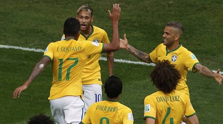 Radující se Brazilci.