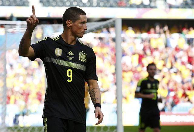 Radující se Fernando Torres.