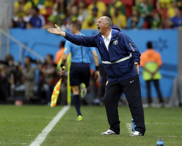 Trenér Brazílie Luiz Felipe Scolari.