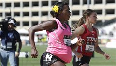 Americká atletka zaběhla osmistovku v 34. týdnu těhotenství