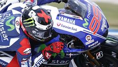 Závod MotoGP. Na snímku Jorge Lorenzo.