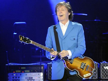 Paul McCartney na své koncertní e po Spojených státech.
