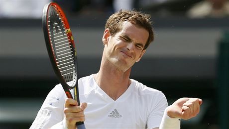 Zase patn. Andy Murray po jedn z vmn.