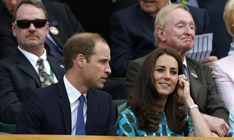 Finále Wimbledonu sledovali i William a Kate, vévoda a vévodkyn z Cambridge.