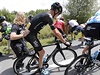 JE! Britský cyklista Christopher Froome ml ve tvrté etap Tour de France pád.