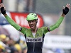 Nizozemec Lars Boom slaví etapový triumf na Tour de France.