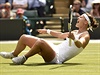 Lucie afáová v euforii. Postoupila do semifinále Wimbledonu.