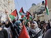 Palestinky protestují proti vrad estnáctiletého Muhammada.