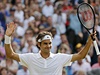 Roger Federer ve Wimbledonu 2014.