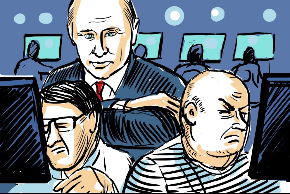 Vladimir Putin a ruská kyberválka.