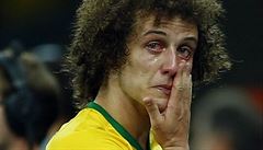 Stoper Brazílie David Luiz pláe p debaklu s Nmeckem