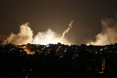 Záe na obloze v Gaze po ofenziv Izraelc